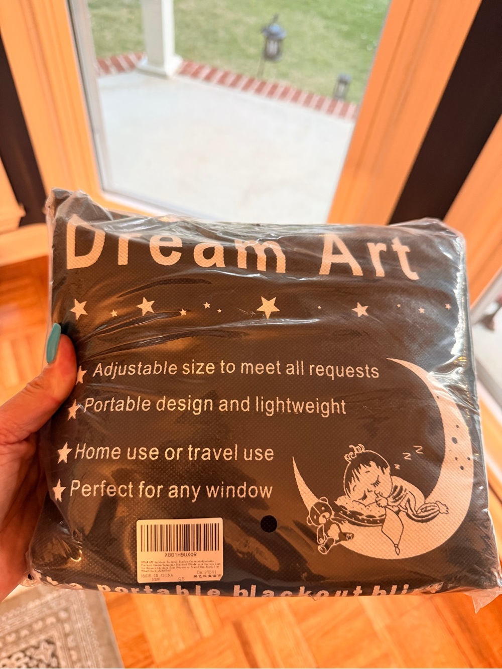 Dream Art Blackout Window Cover - Charcoal Gray